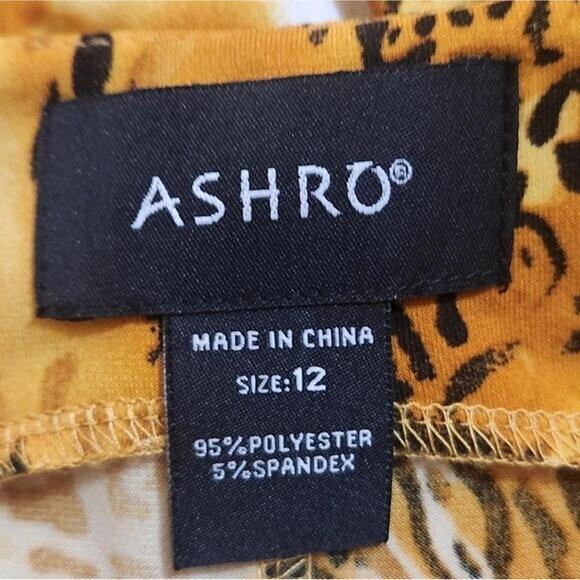 Ashro sleeveless Ruched Leopard  bodycon dress women size 12 - Picture 6 of 6